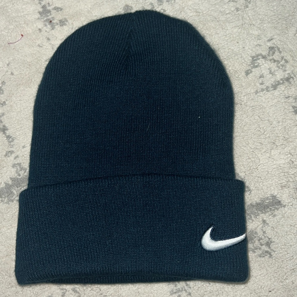 Navy blue Nike beanie